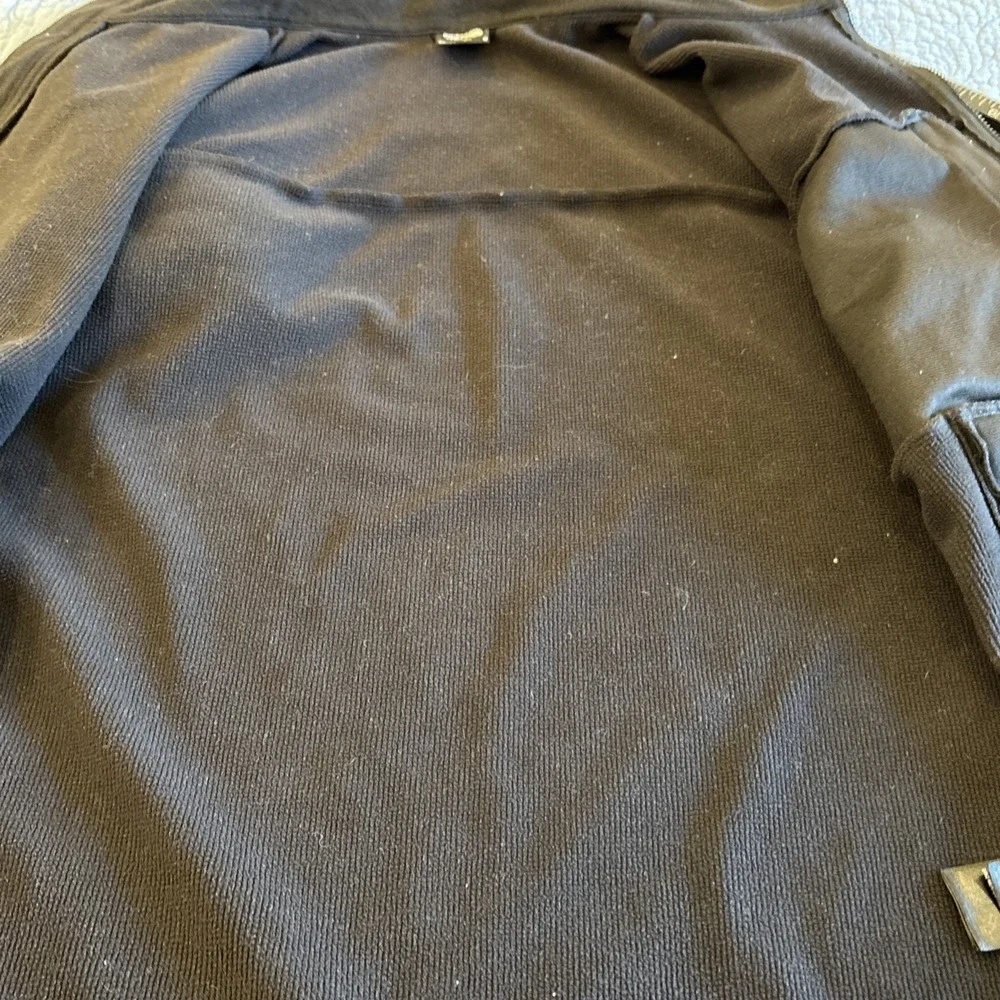 The North Face Mens Medium Windwall Full Zip Fleece Black Jacket